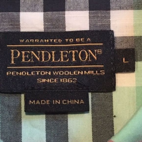 Women’s Pendleton Plaid Multicolor Short Sleeve Button Down Shirt, Size Large - Picture 2 of 4